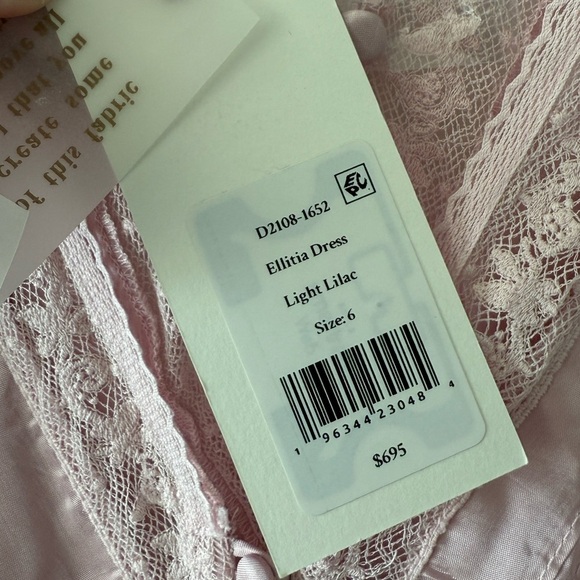 LOVESHACKFANCY Ellitia Dress in Light Lilac - Picture 11 of 13